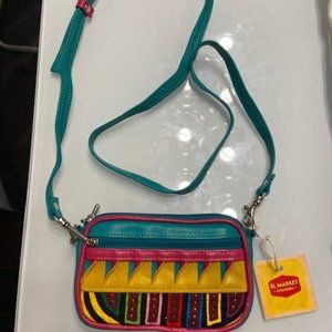 Small multicolor columbian handmade crossbody bag
